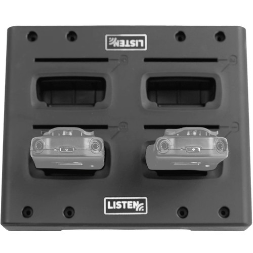 Listen Tech LA-384T-01 ListenIR TAA 4-Unit Intelligent Charging Tray for iDSP Receivers