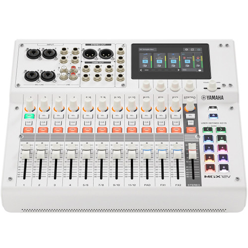 Yamaha MGX12V 18-Channel Digital Mixing Console with Video Interface - White
