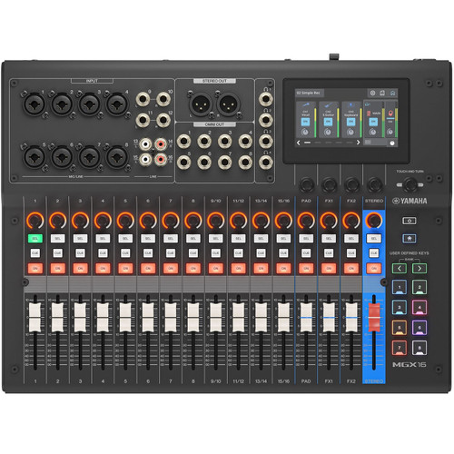 Yamaha MGX16 22-Channel Digital Mixing Console with Audio Interface - Black
