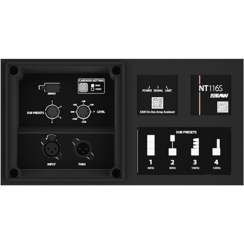 EAW NT116S 16" 4000W Powered Subwoofer High-Excursion Flyable LF System