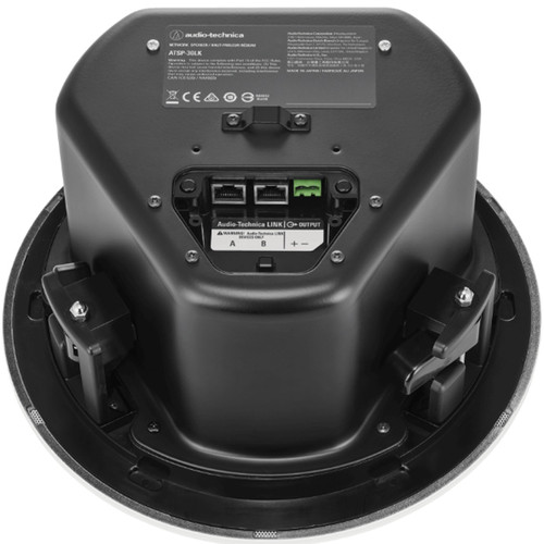 Audio-Technica ATSP-30LP 4" 2-Way A-T Link Enabled Network Ceiling Speakers with DSP and 140° Coverage - Pair