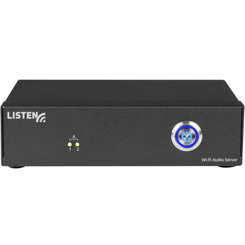 Listen Tech LWS-02B-W1 ListenWIFI 2-Channel Wi-Fi Assistive Listening System with 2 Receivers