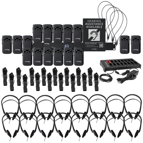 Listen Tech LWS-16B-W1 ListenWIFI 2-Channel Wi-Fi Assistive Listening System 