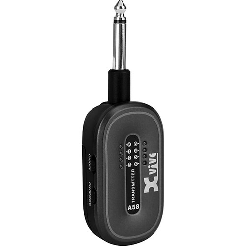 Xvive A58 5.8 GHz True Diversity Wireless Guitar System with 24-Bit Audio - Black
