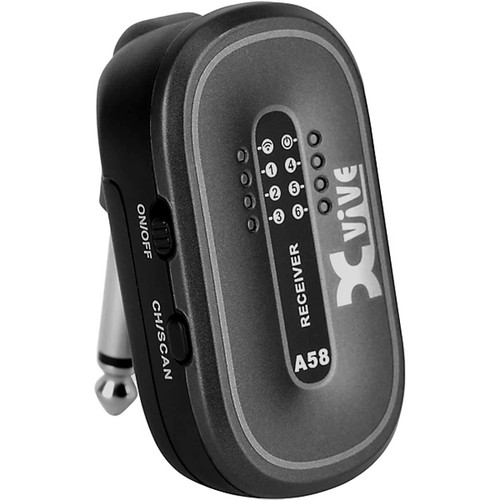Xvive A58 5.8 GHz True Diversity Wireless Guitar System with 24-Bit Audio - Black