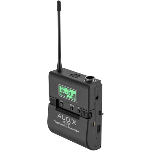 Audix NCBPADX10 NovaCore UHF Digital Wireless Bodypack Transmitter with ADX10 Cardioid Lavalier Microphone (494 - 542 MHz)