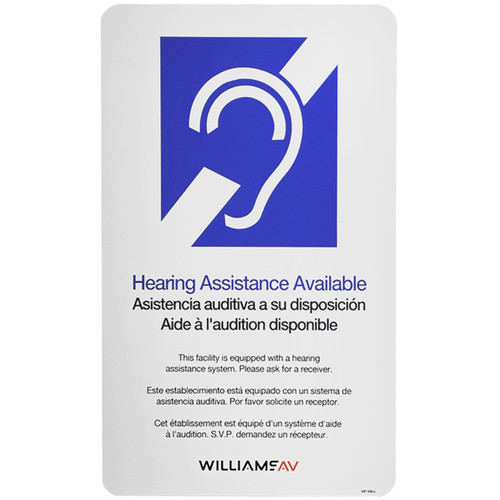 Williams AV BA SYS4 Infinium Flex Assistive Listening Bundle with FM, Wi-Fi, Auracast Broadcast Audio and Dante