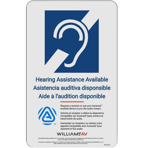 Williams AV BA SYS4 Infinium Flex Assistive Listening Bundle with FM, Wi-Fi, Auracast Broadcast Audio and Dante