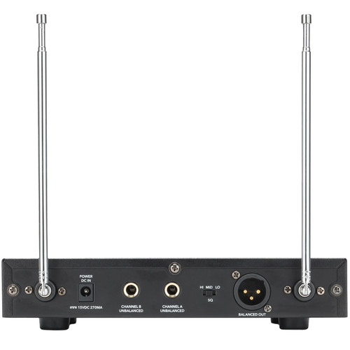 Samson Stage 200 Dual-Channel VHF Wireless Handheld Microphone System with 2 Dynamic Handheld Microphones