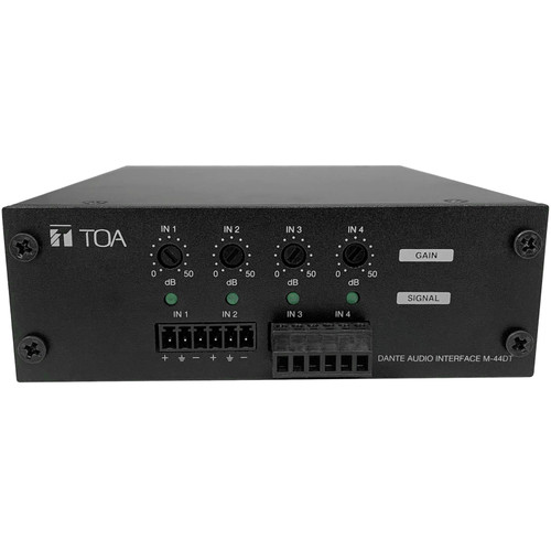 TOA M-44DT-AM 4x4 Dante Audio Interface