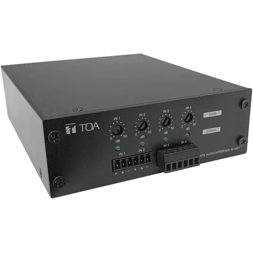 TOA M-44DT-AM 4x4 Dante Audio Interface