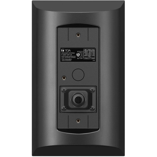 TOA F-05BT-WP-UE 5" IP65 Weatherproof 2-Way 70V/100V/8-Ohm Surface Mount Speaker - Black