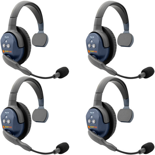 Eartec UltraLITE PRO16 4 Single Headsets