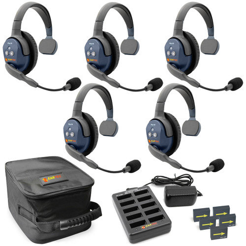 Eartec UltraLITE PRO16 5-Person Full-Duplex Wireless Communication System