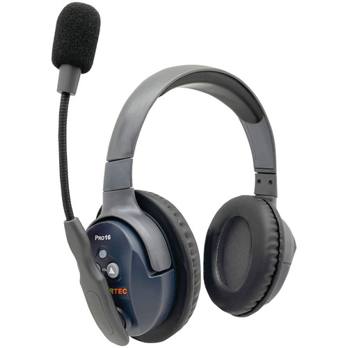 Eartec Double headset with boom up