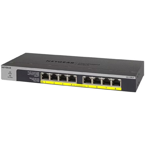NETGEAR GS108LP 8-Port Gigabit Ethernet Switch with PoE+