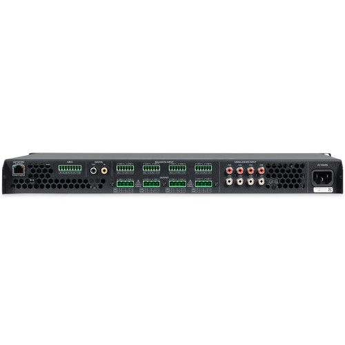 Back of Pure Resonance Audio DZMA8125 8-Channel Digital Mixer Amplifier Euroblocks removed