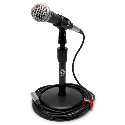 Pure Resonance Audio UC1S Vocal Microphone with On/Off Switch and Mic Clip with Desktop Mic Stand