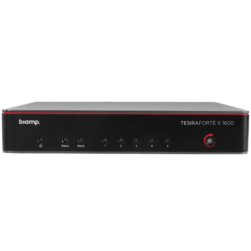 Biamp MRB-L-X1600-BMA360D-CIC6 Large Meeting Room Bundle with BMA 360D Ceiling Tile Microphone Array, 4 C-IC6 6.5" Ceiling Speakers, and TesiraFORTÉ X 1600