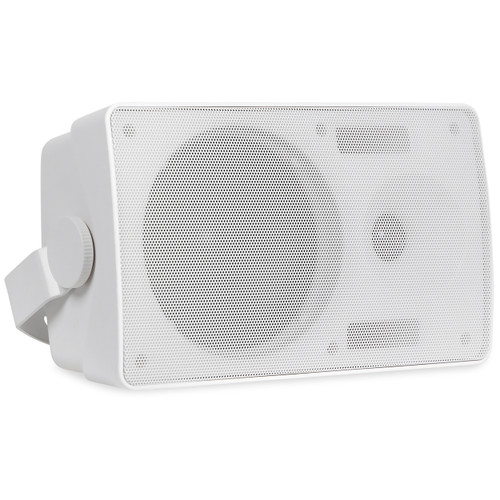 Commercial Outdoor Sound System with 4 S6W 6.5" 70V Weather-Rated Speakers and RMA500BT 500W Rack Mount Mixer Amplifier