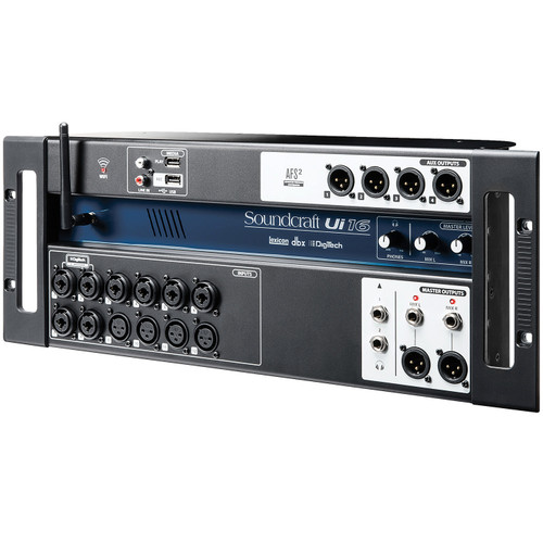 Soundcraft Ui16 Tablet/PC/Smartphone Controlled Digital Mixer with Wi-Fi