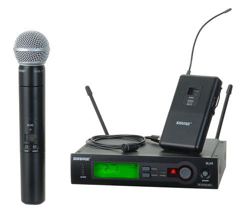 Shure SLX124/85/SM58 Combo Wireless Microphone System (Discontinued)