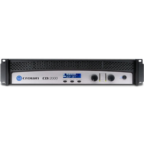 Crown CDi 2000 2-Channel Power Amplifier, 800W @ 2Ω, 4Ω, 8Ω, 70V/140V for Commercial Installations