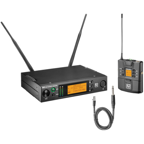 Electro-Voice RE3-BPGC UHF Wireless System with Bodypack Transmitter and GC3 Instrument Cable