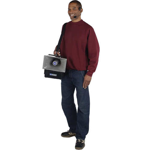 JY Sound SW630 Wireless Half-Mile Hailer Megaphone Kit with Dual Speakers, Wireless Headset and Lapel Microphone
