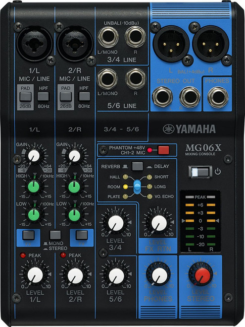 Yamaha MG06X 6-Channel Mixing Console with SPX Effects