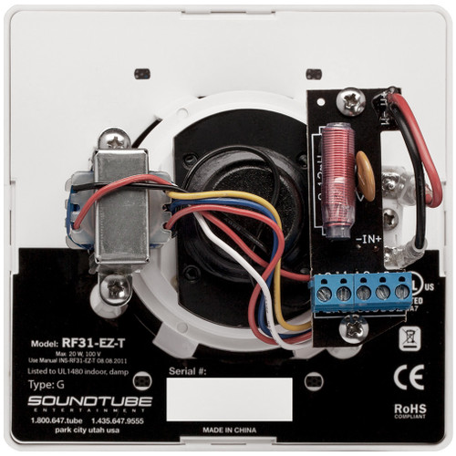 SoundTube RF31-EZ-T 3" Premium Ceiling Speaker with Transformer - Black 