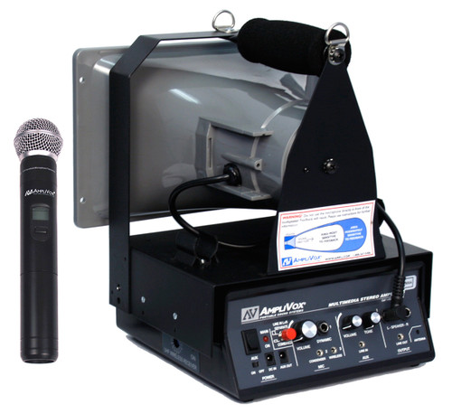 AmpliVox SW635 Wireless Half-Mile Hailer Kit with Handheld Microphone