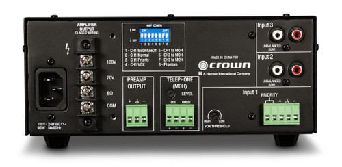 Conference Room Sound System with 2 JBL Control 26CT In Ceiling Loudspeakers and Crown Mixer Amplifier (Discontinued)