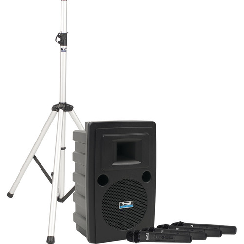 Anchor Audio LIB-BP4 Liberty 2 Basic Package Portable Sound System with Built-in Bluetooth, Wireless AIR Transmitter and 4 Wireless Microphones (Discontinued)