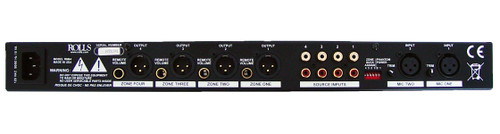 Auditorium Sound System with SD4 Ceiling Speaker Arrays QSC Subwoofers and Rolls Mixer