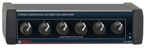 RDL EZ-HDA6 Stereo Headphone Distribution Amplifier