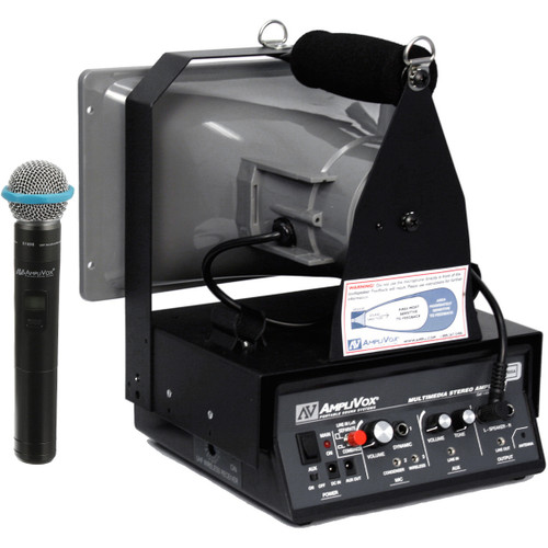 JY Sound SW615A Wireless Half-Mile Hailer Megaphone with Handheld Microphone