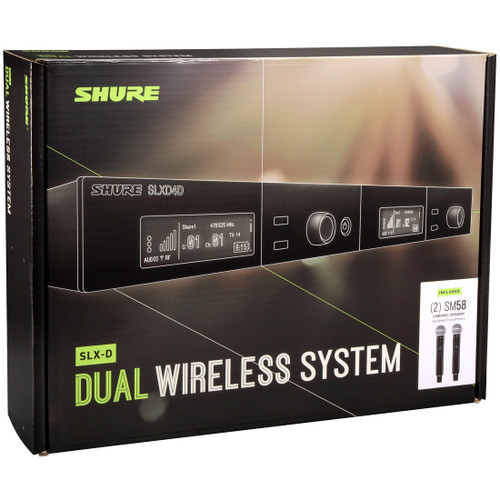 Shure SLXD24D/SM58 Dual Channel Handheld Wireless Microphone System (Discontinued)