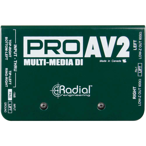 Radial Engineering ProAV2 Stereo Passive Multimedia Direct Box
