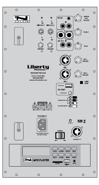 Anchor Audio LIB-8001 Unpowered Companion Speaker 10 Inch Liberty Platinum Series (Discontinued)