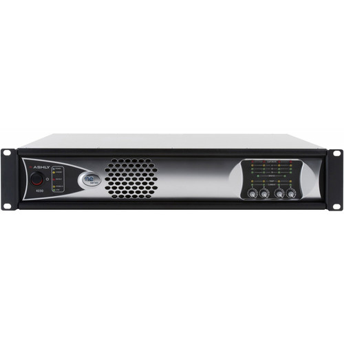 Ashly Audio ne4250.70pe Network-Enabled 4-Channel Power Amplifier 4 x 250W @ 70V with Protea DSP