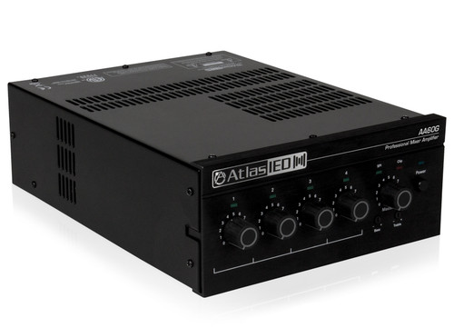 Public Address Sound System with Indoor Outdoor AtlasIED Paging Loudspeaker and AtlasIED Mixer Amplifier