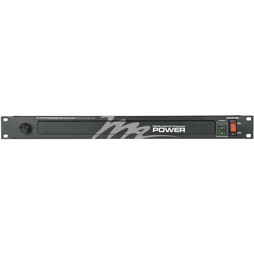 Middle Atlantic PDLT-815RV-RN 1U Rackmount 8 Outlet 15 Amp 2-Stage Surge Protector and Light