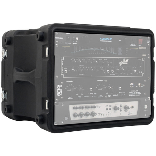 Gator G-PRO-8U-19 6U Pro-Series Molded Mil-Grade PE Rack Case