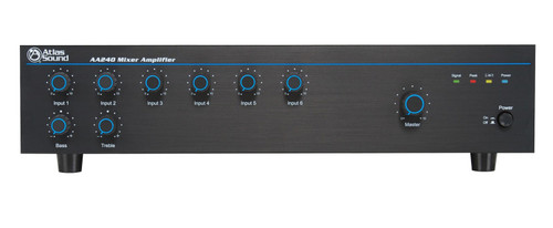 Public Address Sound System with 3 AtlasIED Wide Dispersion Reflex Sound Horns and Mixer Amplifier