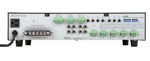 Public Address Sound System with 3 AtlasIED Wide Dispersion Reflex Sound Horns and Mixer Amplifier