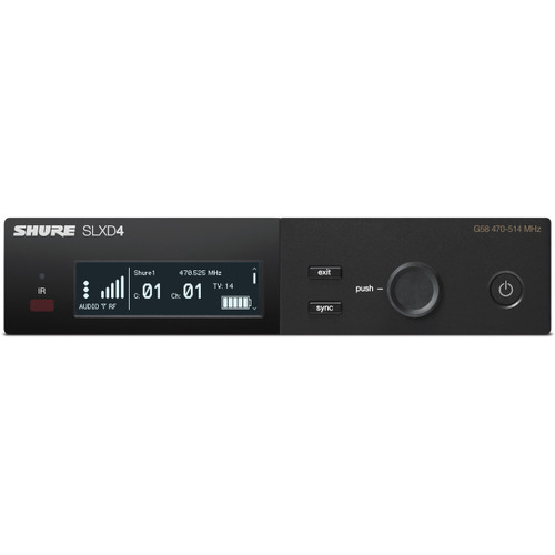 Shure SLXD14/98H Wireless Clip-On Instrument Microphone System (Discontinued)
