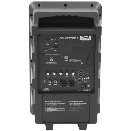 Anchor Audio GG-DP1-AIR Go Getter 2 Deluxe AIR Package Portable Sound System with Built-in Bluetooth, 2 AIR Speakers and 1 Wireless Microphone (Discontinued - see Go Getter AIR X1)