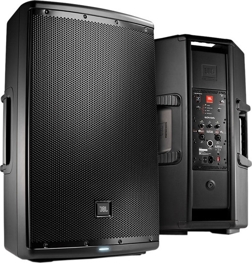 Gymnasium Sound System with 2 JBL Pro EON615 Loudspeakers and QSC TouchMix-8 Compact Digital Mixer (Discontinued Components)