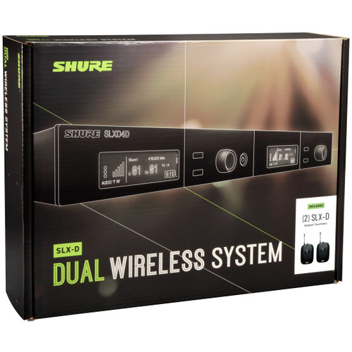 Shure SLXD14D Dual Channel Wireless System with 2 Bodypack Transmitters (Discontinued)